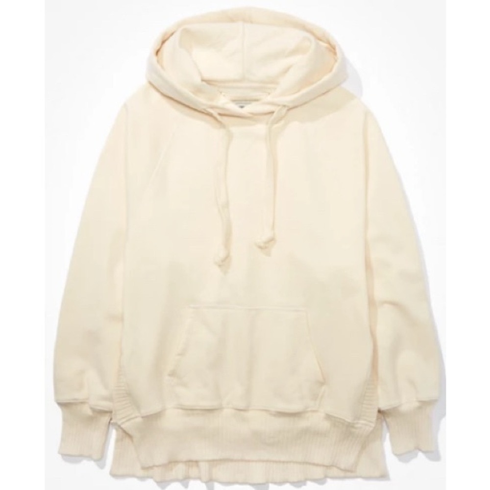 American Eagle Outfitters Cream Hoodie